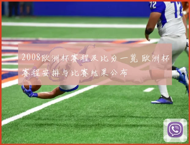 2008欧洲杯赛程及比分一览 欧洲杯赛程安排与比赛结果公布